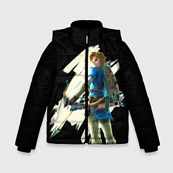 Куртка зимняя для мальчика Линк с луком, цвет: 3D-черный