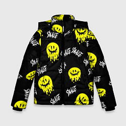 Куртка зимняя для мальчика SMILE smile граффити, цвет: 3D-светло-серый