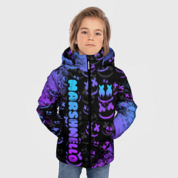 Куртка зимняя для мальчика Marshmello логотип, цвет: 3D-светло-серый — фото 2