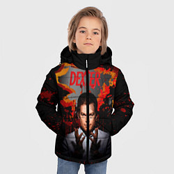 Куртка зимняя для мальчика Декстер Новая Кровь Супер сериал, цвет: 3D-красный — фото 2