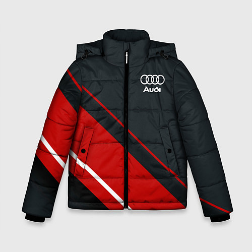 Зимняя куртка для мальчика Audi sport red / 3D-Красный – фото 1