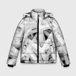 Куртка зимняя для мальчика БЕЛЫЙ АРХИТЕКТОР, цвет: 3D-черный