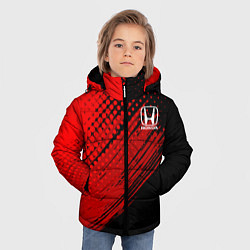 Куртка зимняя для мальчика Honda - Red texture, цвет: 3D-светло-серый — фото 2