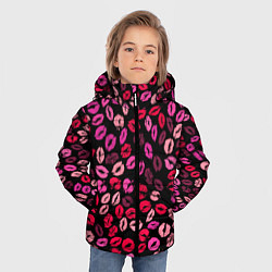 Куртка зимняя для мальчика Покрытый поцелуями, цвет: 3D-светло-серый — фото 2