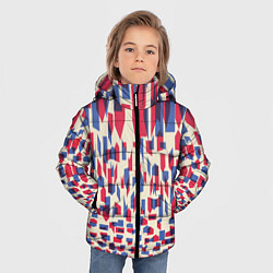 Куртка зимняя для мальчика Красно-синие пятна, цвет: 3D-светло-серый — фото 2