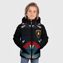 Куртка зимняя для мальчика ЛАМБОРГИНИ ТЕКСТУРА, цвет: 3D-светло-серый — фото 2