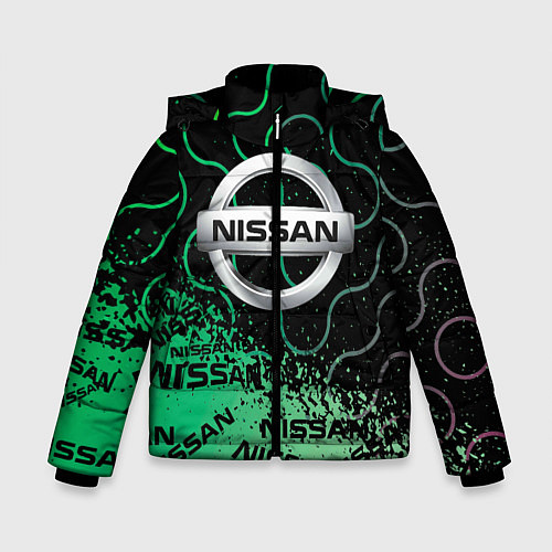 Зимняя куртка для мальчика NISSAN Супер класса / 3D-Светло-серый – фото 1
