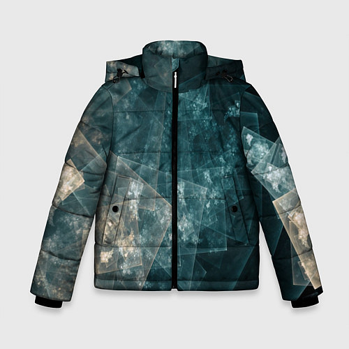 Зимняя куртка для мальчика Платформы подсознания / 3D-Светло-серый – фото 1