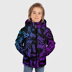 Куртка зимняя для мальчика STI NEON PATTERN, цвет: 3D-красный — фото 2