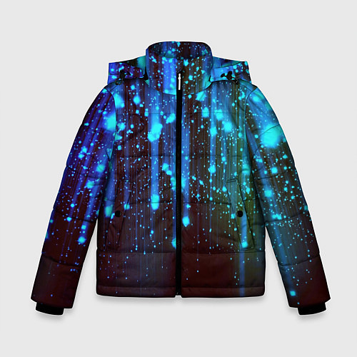 Зимняя куртка для мальчика Звездопад Звёздный дождь / 3D-Красный – фото 1