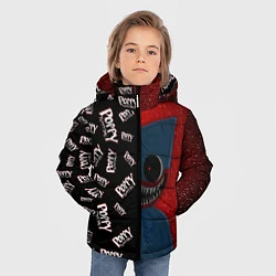 Куртка зимняя для мальчика Poppy Playtime Half Pattern Half Face, цвет: 3D-красный — фото 2