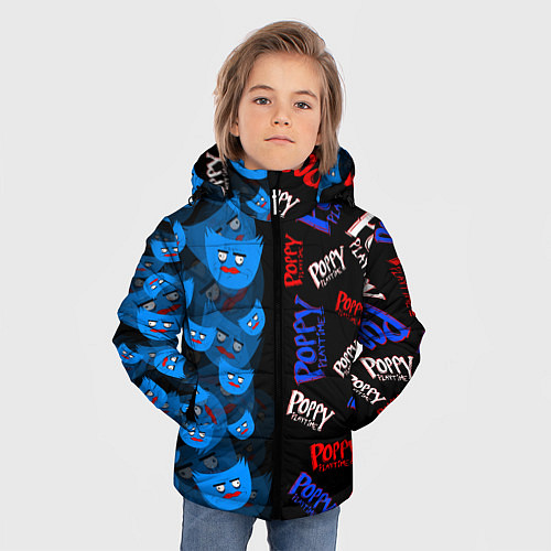 Зимняя куртка для мальчика Poppy Half Patter / 3D-Светло-серый – фото 3