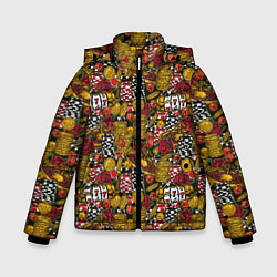Куртка зимняя для мальчика Игорный Дом Казино, цвет: 3D-светло-серый