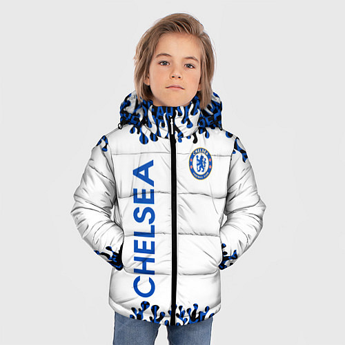 Зимняя куртка для мальчика Chelsea челси спорт / 3D-Светло-серый – фото 3
