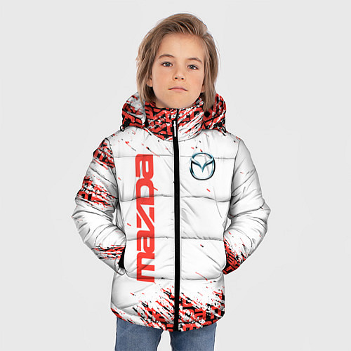 Зимняя куртка для мальчика MAZDA CX-6 / 3D-Светло-серый – фото 3