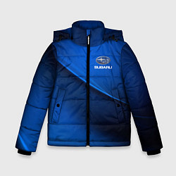 Куртка зимняя для мальчика Subaru sport, цвет: 3D-красный