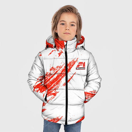 Зимняя куртка для мальчика F1 RED SPORT / 3D-Светло-серый – фото 3