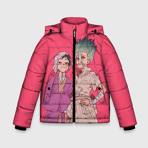 Зимняя куртка для мальчика Ген и Сэнку / 3D-Красный – фото 1