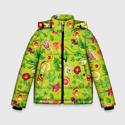 Зимняя куртка для мальчика Летнее настроение - фрукты