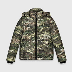 Куртка зимняя для мальчика Peace, Love камуфляж, цвет: 3D-светло-серый
