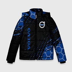 Куртка зимняя для мальчика Volvo - Вольво Sport соты, цвет: 3D-черный
