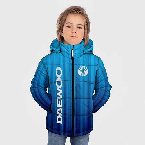 Зимняя куртка для мальчика DAEWOO спорт / 3D-Светло-серый – фото 3