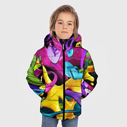 Куртка зимняя для мальчика Пляжный паттерн Summer, цвет: 3D-красный — фото 2