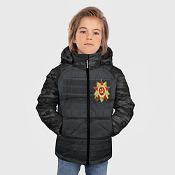 Куртка зимняя для мальчика БРОНЕЖИЛЕТ 9 МАЯ ДЕНЬ ПОБЕДЫ, цвет: 3D-красный — фото 2