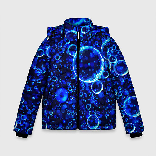 Зимняя куртка для мальчика Пузыри воздуха в воде Pattern / 3D-Красный – фото 1