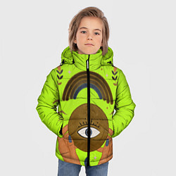 Куртка зимняя для мальчика ВСЕВИДЯЩЕЕ ГЛАЗ, цвет: 3D-черный — фото 2