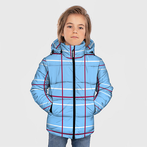Зимняя куртка для мальчика ШКОЛЬНАЯ ФОРМА МАРИН КИТАГАВА / 3D-Светло-серый – фото 3