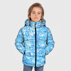 Куртка зимняя для мальчика Сапфировые Кубики Льда, цвет: 3D-светло-серый — фото 2
