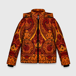 Куртка зимняя для мальчика Abstract узоры, цвет: 3D-светло-серый
