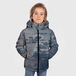 Куртка зимняя для мальчика BTS Дискография, цвет: 3D-черный — фото 2