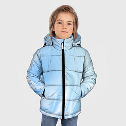 Куртка зимняя для мальчика Голубые завихрения, цвет: 3D-красный — фото 2