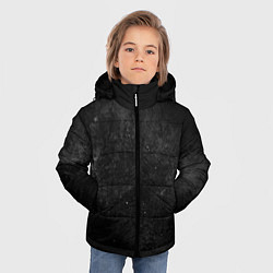 Куртка зимняя для мальчика Черный космос black space, цвет: 3D-красный — фото 2