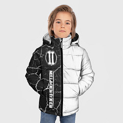 Куртка зимняя для мальчика RDR 2 Графика По вертикали, цвет: 3D-черный — фото 2