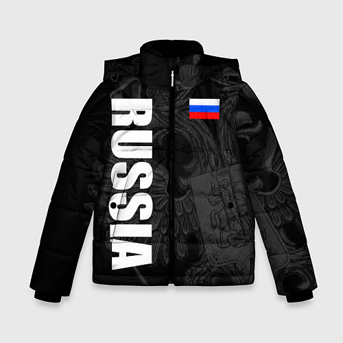 Зимняя куртка для мальчика RUSSIA - BLACK EDITION / 3D-Красный – фото 1