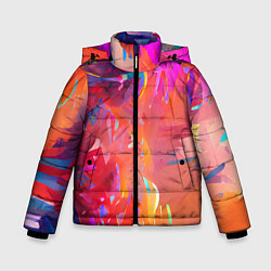 Куртка зимняя для мальчика Сочные краски, цвет: 3D-красный