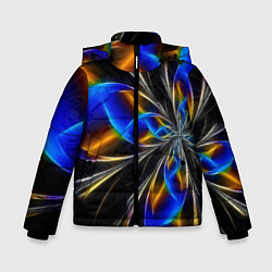 Куртка зимняя для мальчика Neon vanguard pattern Fashion 2023, цвет: 3D-черный