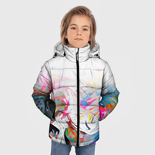 Зимняя куртка для мальчика Light vibe / 3D-Светло-серый – фото 3