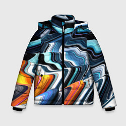 Зимняя куртка для мальчика Abstraction expressive pattern