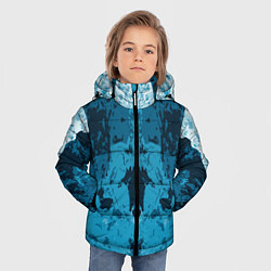 Куртка зимняя для мальчика Абстрактный графический узор Abstraction, цвет: 3D-черный — фото 2