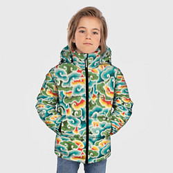 Куртка зимняя для мальчика Восточные мотивы, цвет: 3D-светло-серый — фото 2