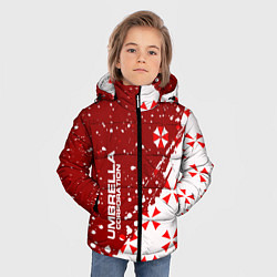 Куртка зимняя для мальчика Resident Evil Umbrella Corporation паттерн, цвет: 3D-светло-серый — фото 2