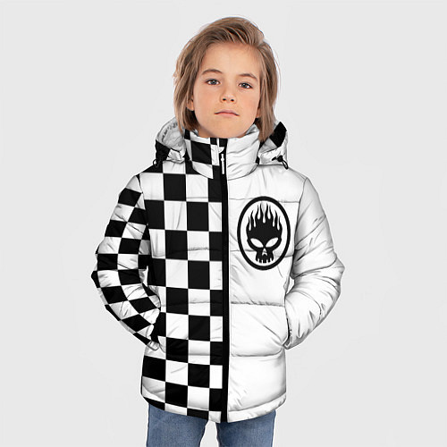 Зимняя куртка для мальчика Offspring punk / 3D-Светло-серый – фото 3