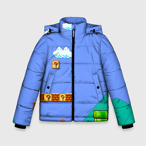 Зимняя куртка для мальчика Марио дизайн / 3D-Красный – фото 1
