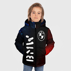 Куртка зимняя для мальчика BMW BMW Звезды, цвет: 3D-черный — фото 2