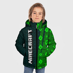 Куртка зимняя для мальчика МАЙНКРАФТ Графика, цвет: 3D-черный — фото 2