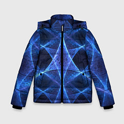 Зимняя куртка для мальчика Объёмный геометрический паттерн Volumetric geometr